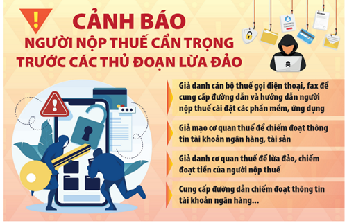 Cảnh báo người dân về thủ đoạn mạo danh nhân viên thuế, kê khai thuế điện tử
